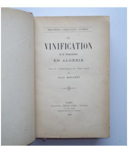 La Vinification et la viniculture en Algérie