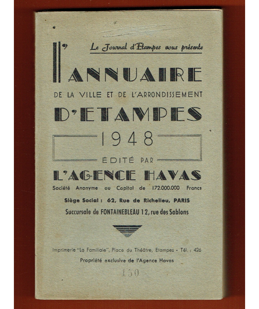 Annuaire d'Etampes 1948