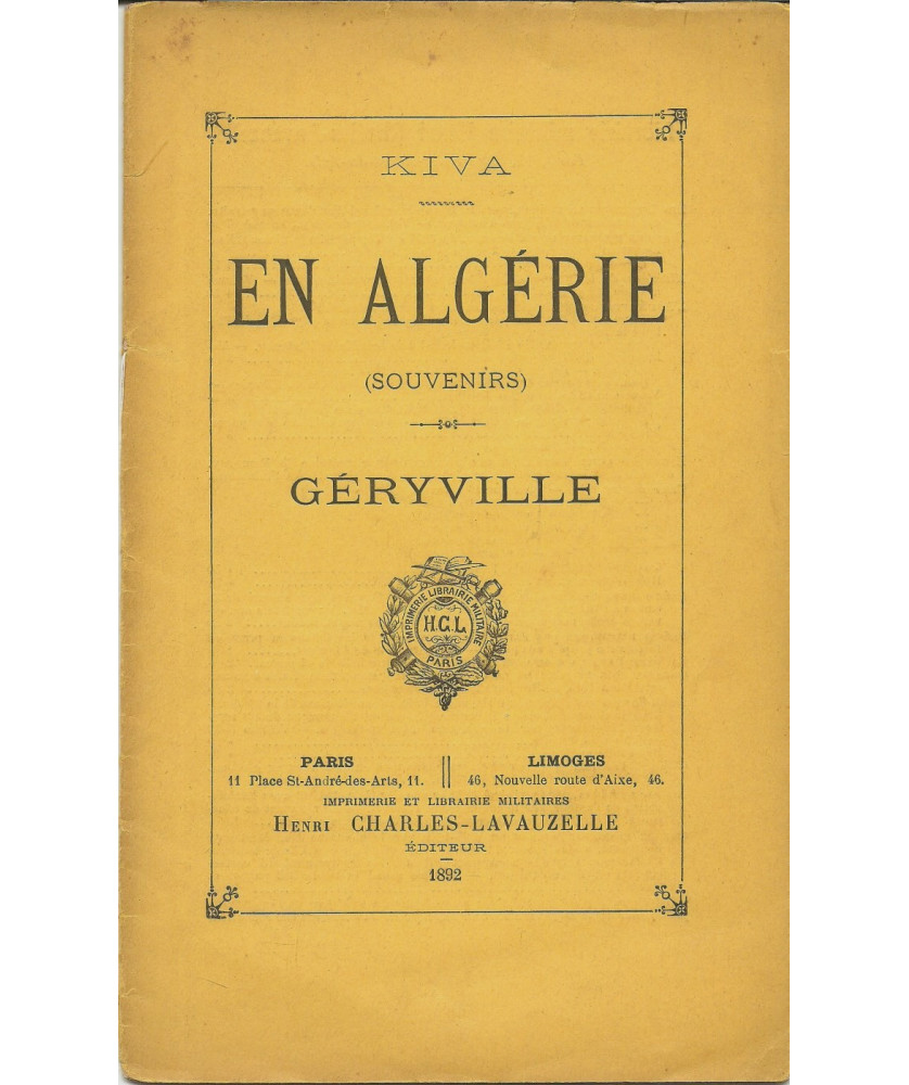 En Algérie, souvenirs - Géryville