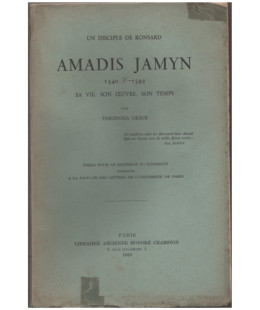 Amadis Jamyn, disciple de Ronsard