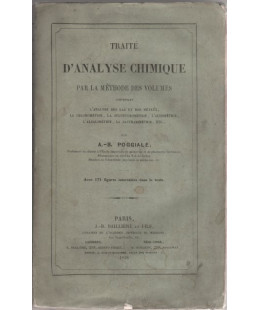 Traité d'analyse chimique par la méthode des volumes