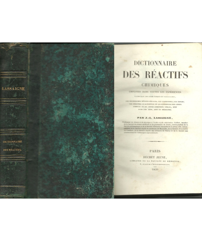 Dictionnaire des réactifs chimiques